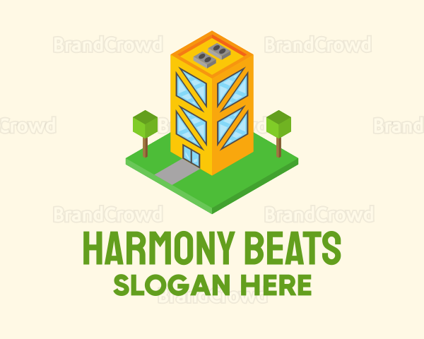 Isometric Condo Building Logo