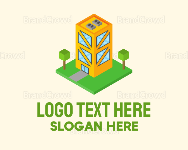 Isometric Condo Building Logo