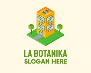 Isometric Condo Building  Logo