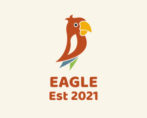 Brown - Brown Parrot Bird logo design