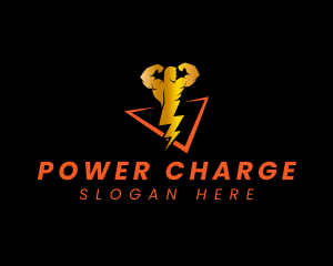 Lightning Power Electrician logo design