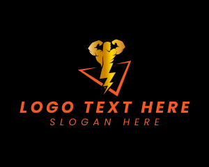 Battery - Lightning Power Electrician logo design