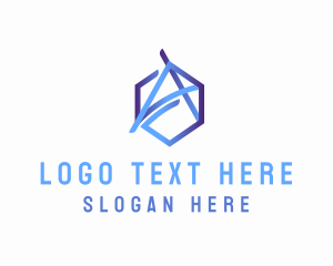 Contractor - Hexagon Business Letter A logo design