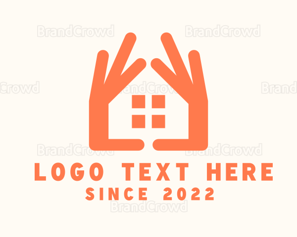 Real Estate Broker Hands Logo