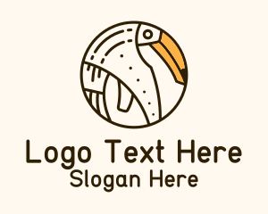 Round Minimalist Toucan Logo