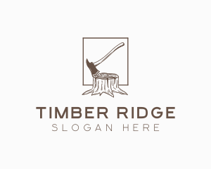 Logging - Wood Axe Logging logo design