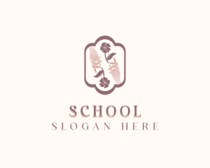 Yogi - Floral Spa Masseuse logo design