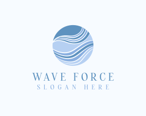 Sphere Wave Digital Cyberspace logo design