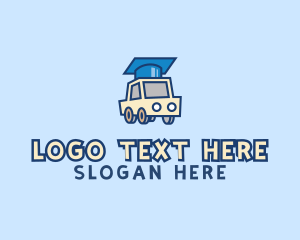Driving Lesson - Learn Driving School logo design