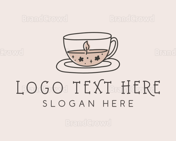 Tea Cup Candle Logo