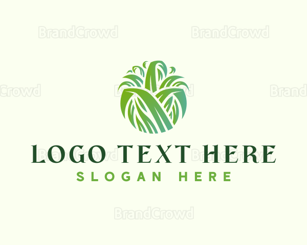 Gardening Grass Cutting Logo