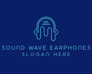 Earphones - Headphones Sound Audio DJ logo design