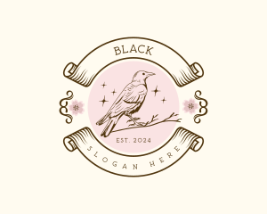 Ornamental Garden Bird Logo