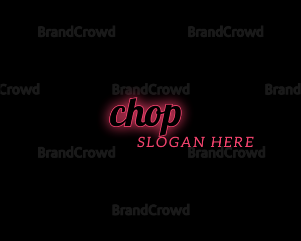 Neon Chic Wordmark Logo