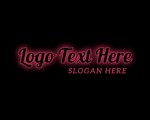 Signage - Neon Chic Wordmark logo design