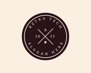 Minimal Retro Brand logo design