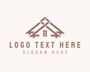 House And Lot - Residential Home Realty logo design