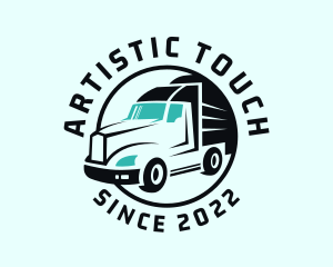 Express Transport Truck logo design