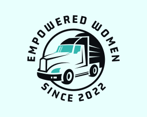 Express Transport Truck logo design