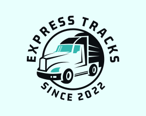 Express Transport Truck logo design