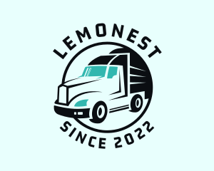 Driver - Express Transport Truck logo design