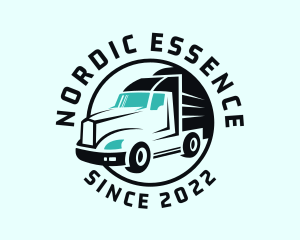 Express Transport Truck logo design