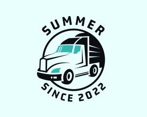 Express Transport Truck logo design