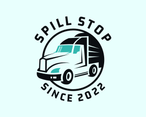 Express Transport Truck logo design