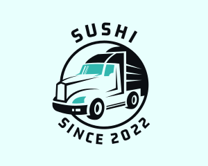 Express Transport Truck logo design