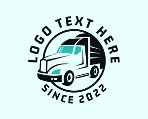 Driver - Express Transport Truck logo design