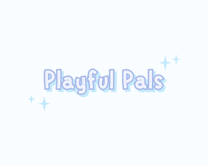 Cute Playful Sparkle logo design