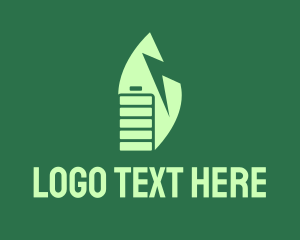 Charging - Nature Power Provider logo design