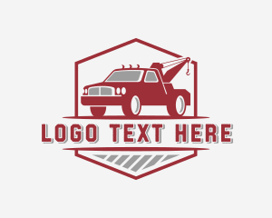 Logistics Tow Truck Logo