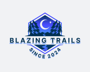 Night Forest Trail logo design