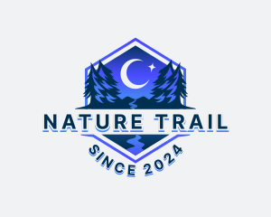 Trail - Night Forest Trail logo design