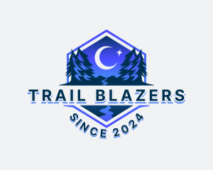 Night Forest Trail logo design