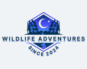 Night Forest Trail logo design