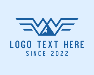 Tourist Spot - Mountain Alpine Wings logo design