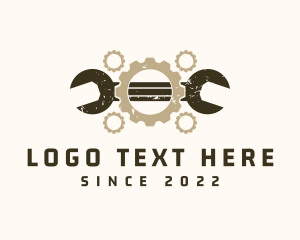 Cog - Wrench Repair Mechanic Tools logo design