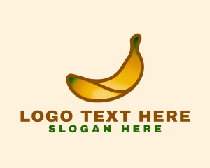 Crop - Organic Banana Fruit logo design