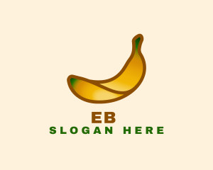 Organic Banana Fruit Logo