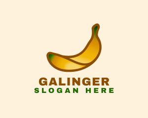 Organic Banana Fruit Logo