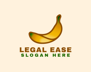 Organic Banana Fruit Logo