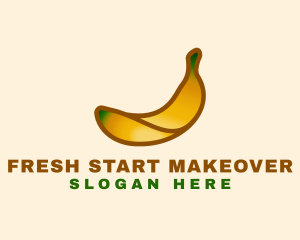 Organic Banana Fruit logo design