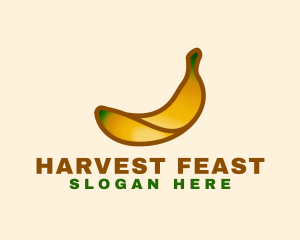 Organic Banana Fruit logo design