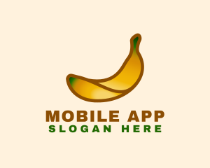Crop - Organic Banana Fruit logo design