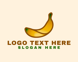 Grocery - Organic Banana Fruit logo design
