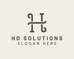 Classy Boutique Hotel Letter H logo design