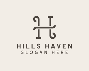 Classy Boutique Hotel Letter H logo design