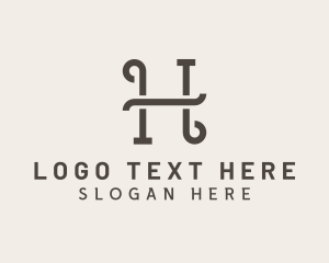 Interior Designer - Classy Boutique Hotel Letter H logo design